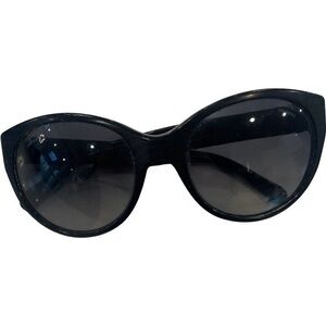 Authentic Chanel Sunglasses Black Square Velvet 5259 6.1443/68 56019 135 30